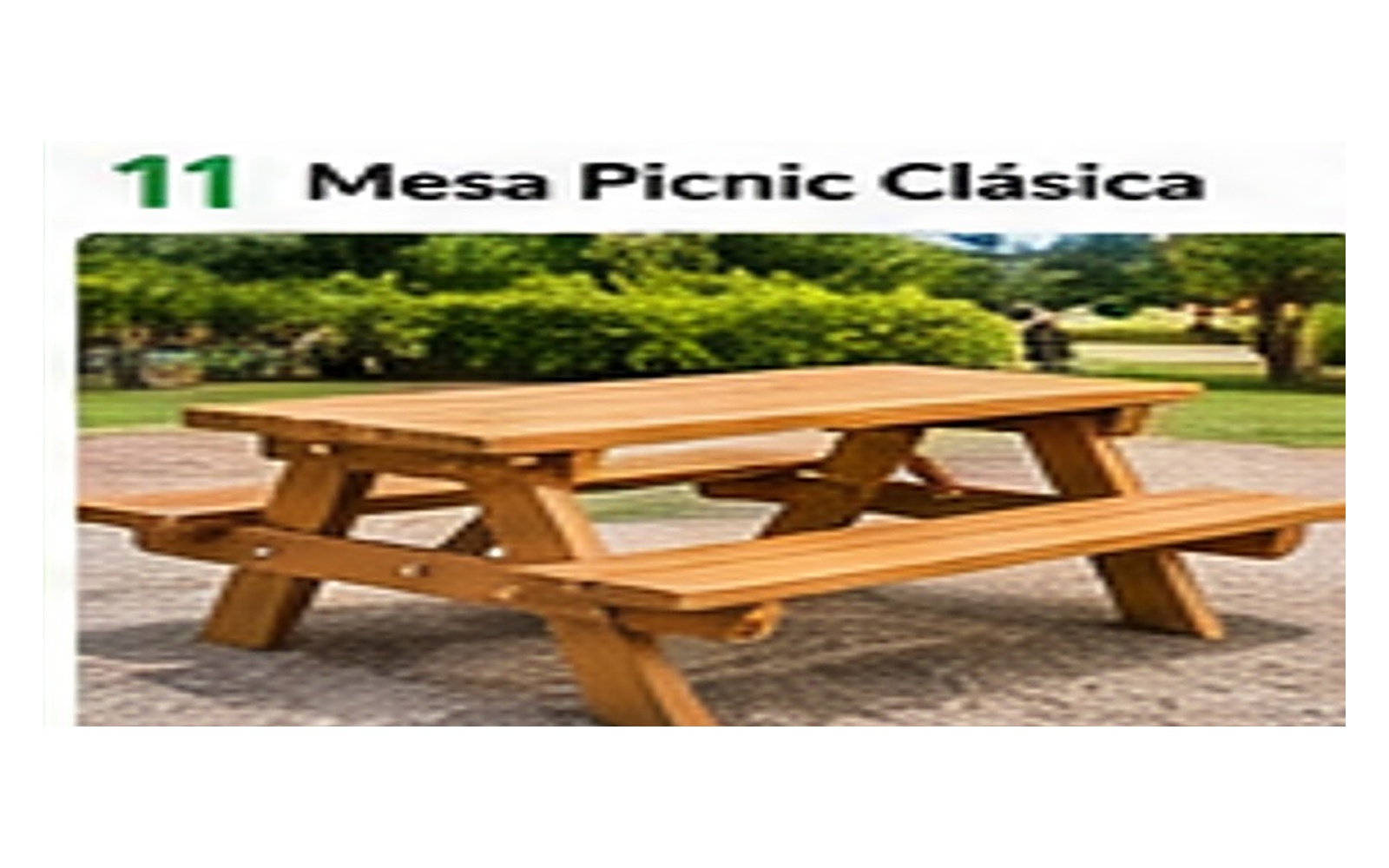 Mesa Picnic Clásica