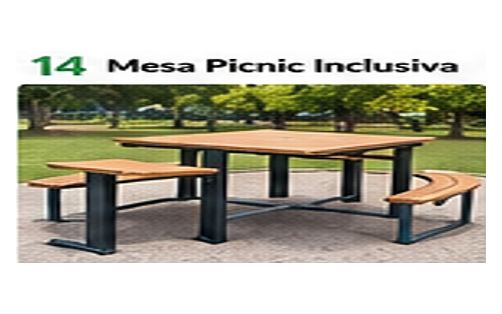 Mesa Picnic Inclusiva