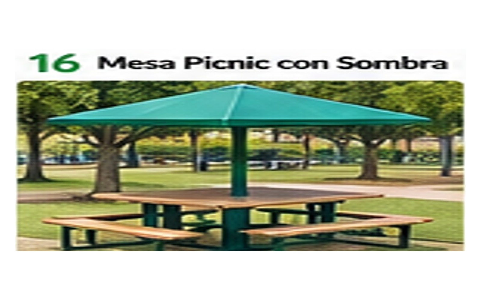 Mesa Picnic con Sombra