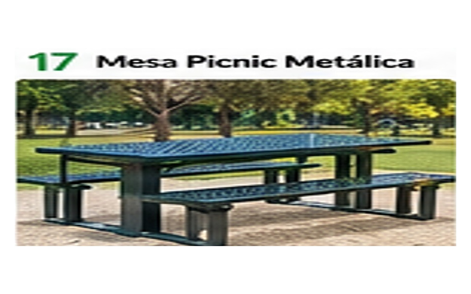 Mesa Picnic Metálica