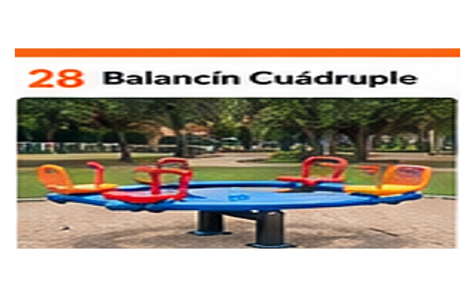 Balancín Cuádruple