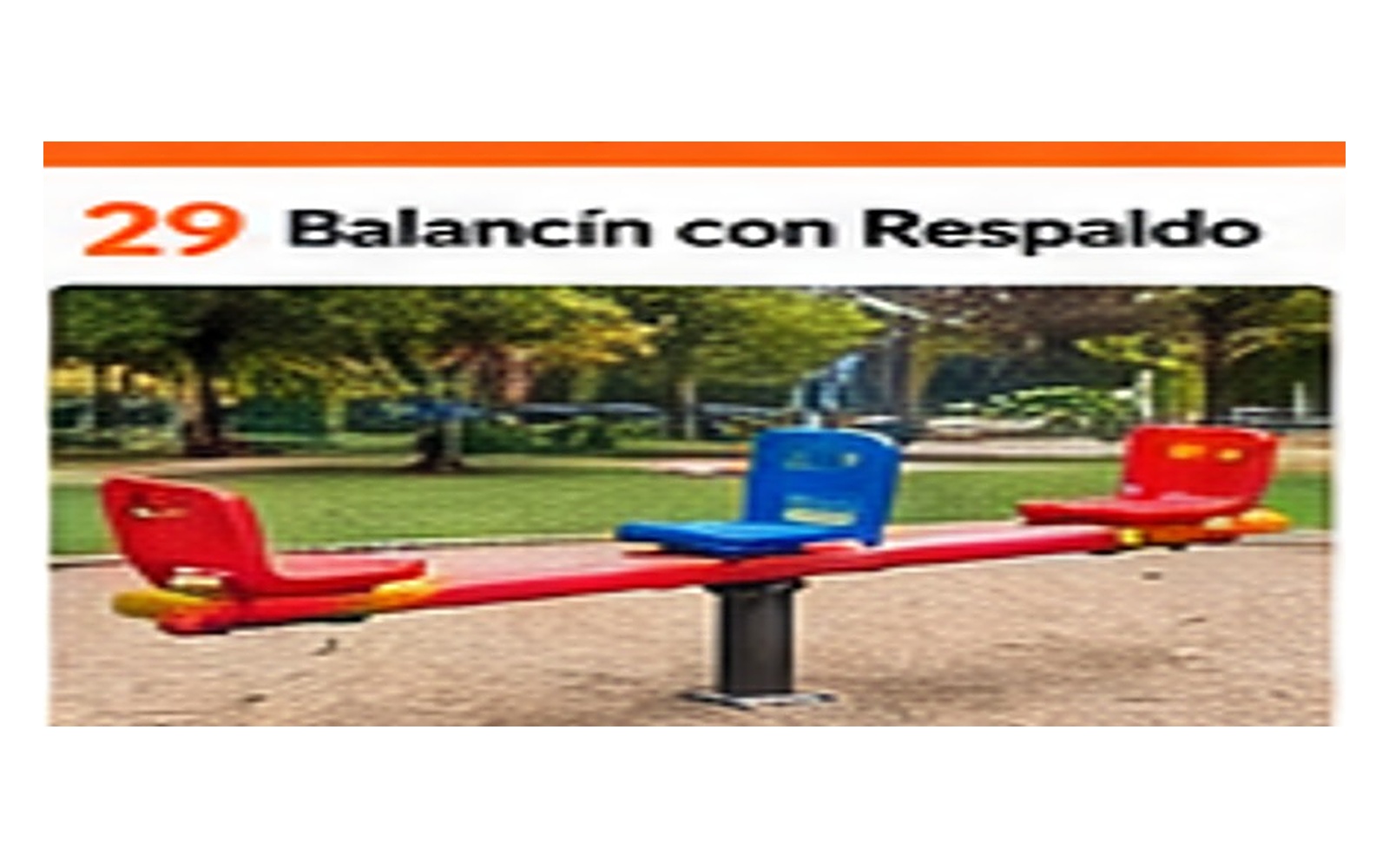 Balancín con Respaldo